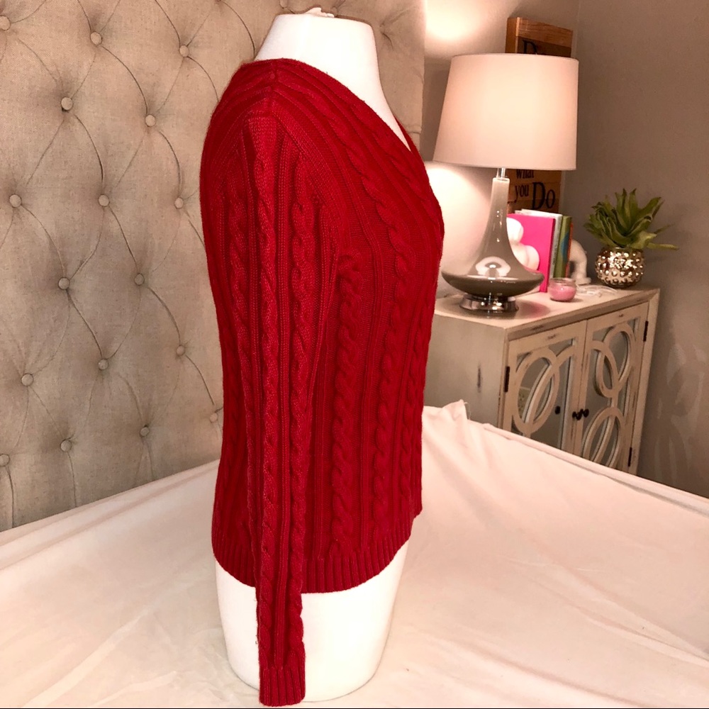 Ralph Lauren Red Knitted Sweater - Picture 2 of 4